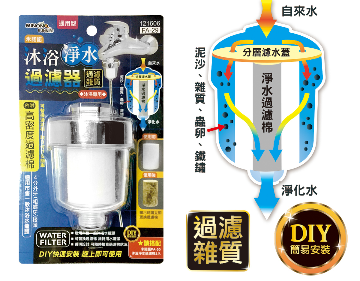 米諾諾FA-29沐浴淨水過濾器